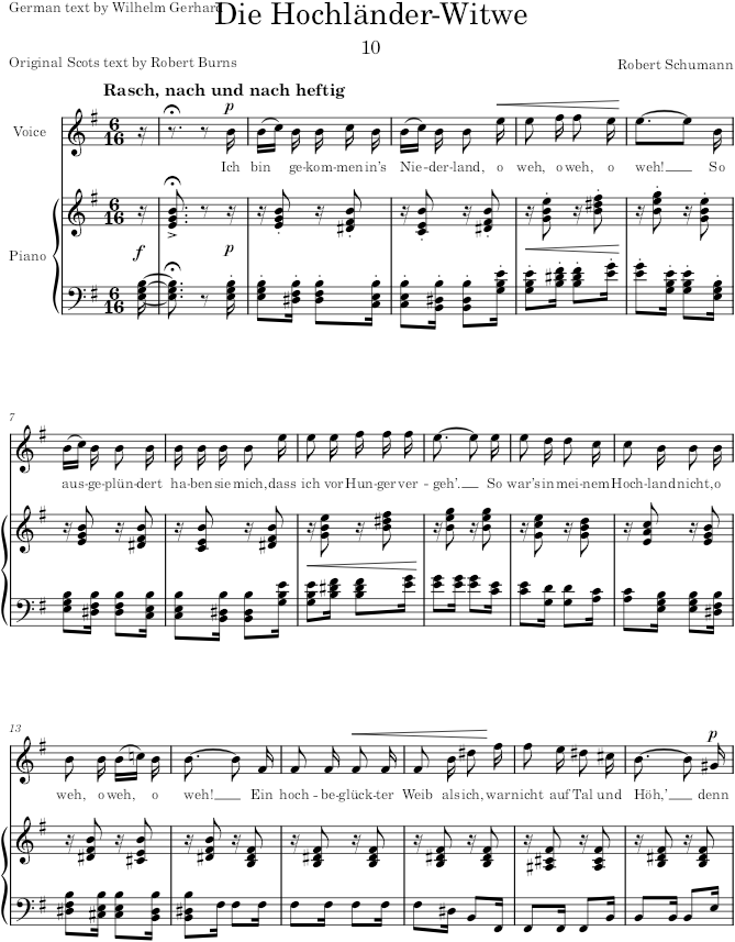 Myrthen, Op.25 - Schumann — first page preview