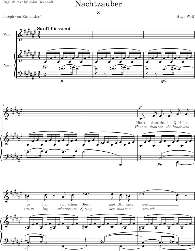 Nachtzauber (Eichendorff-Lieder) - Wolf — first page preview