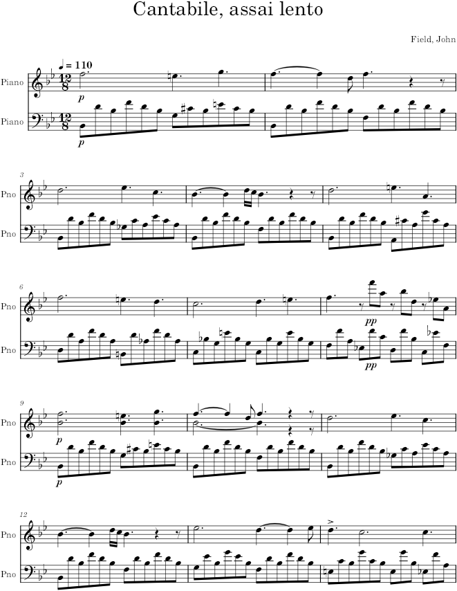 Nocturne - Field — first page preview
