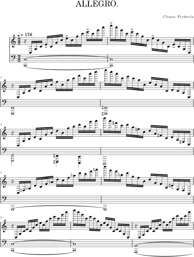 Nocturne Op. 10 - Chopin — first page preview