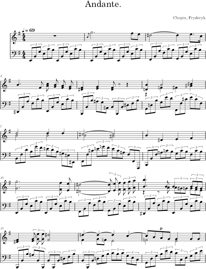 Nocturne Op. 72 - Chopin — first page preview