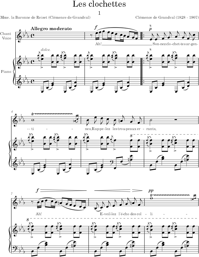 Nouvelles mélodies (Nouvelles mélodies) - Grandval — first page preview
