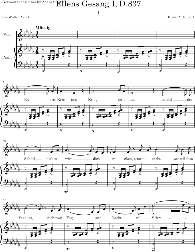Op.52 - Schubert — first page preview