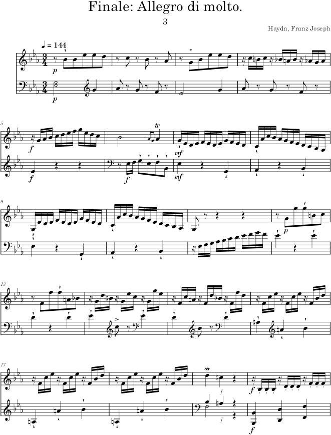 Piano Sonata No. 29, Movement 3 - Beethoven — first page preview