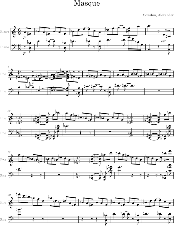 Poem Op. 63, No. 1 - Scriabin — first page preview