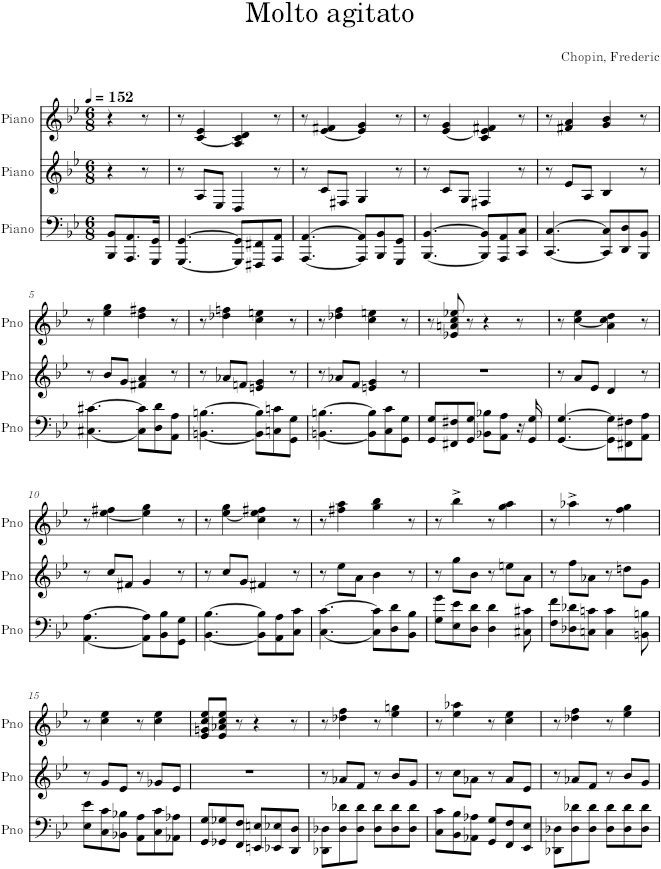 Prelude Op. 28, No. 22 - Chopin — first page preview