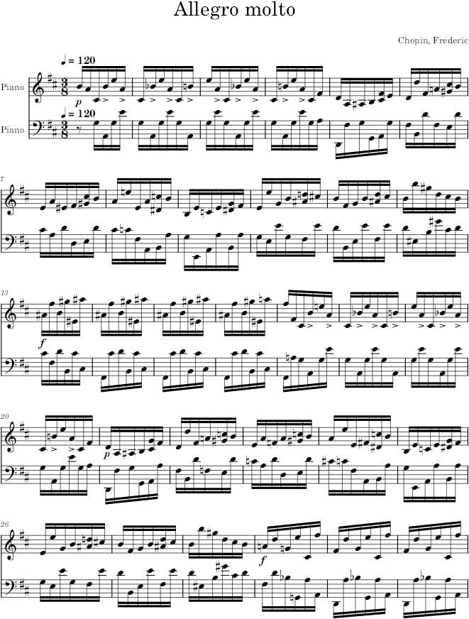 Prelude Op. 28, No. 5 - Chopin — first page preview