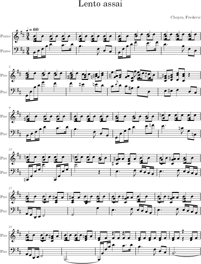 Prelude Op. 28, No. 6 - Chopin — first page preview