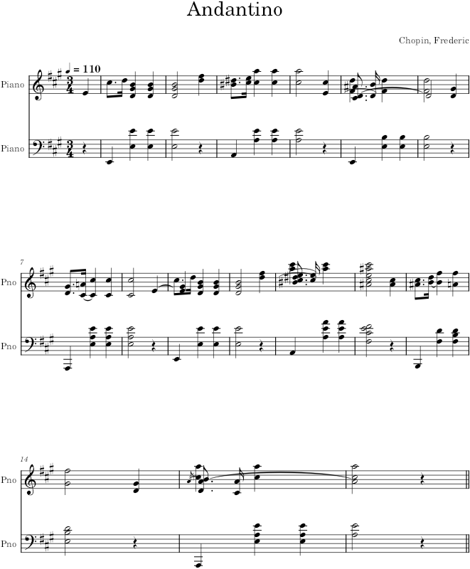Prelude Op. 28, No. 7 - Chopin — first page preview