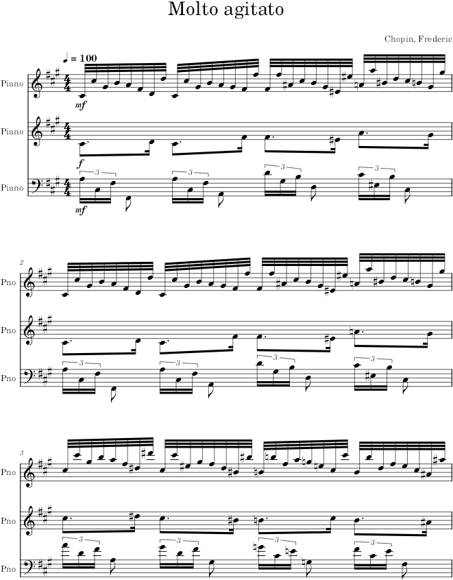 Prelude Op. 28, No. 8 - Chopin — first page preview