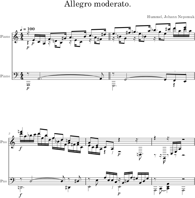 Prelude Op. 67, No. 2 - Hummel — first page preview