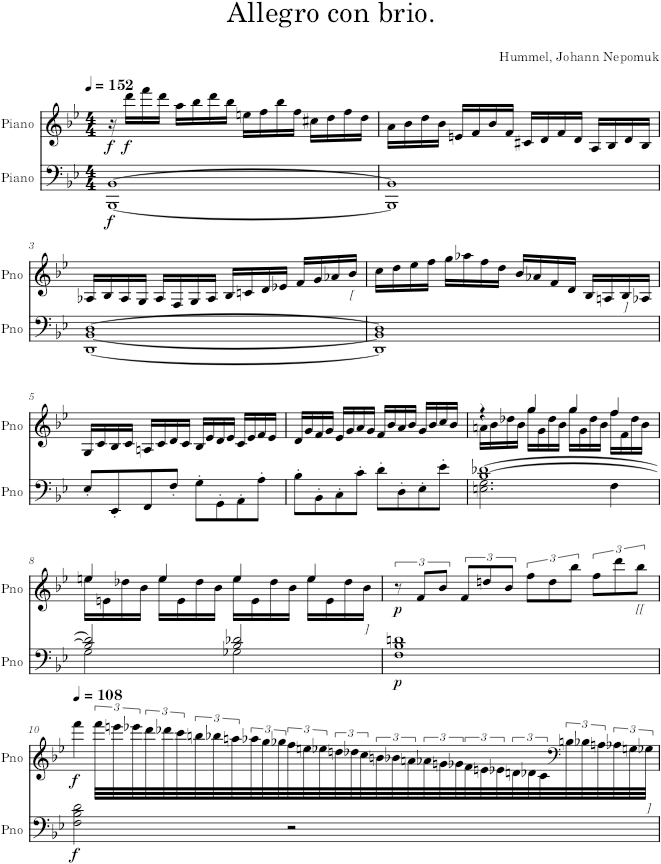 Prelude Op. 67, No. 21 - Hummel — first page preview