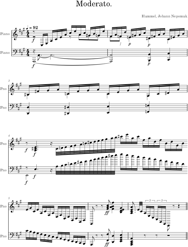 Prelude Op. 67, No. 7 - Hummel — first page preview