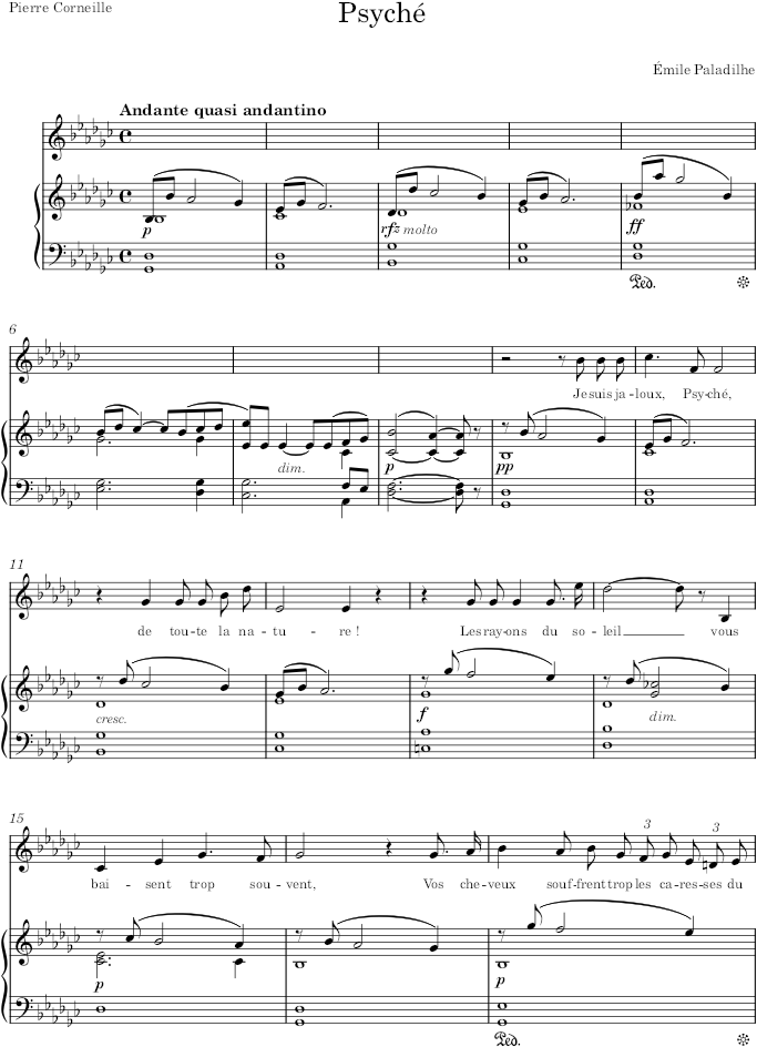 Psyché - Paladilhe — first page preview