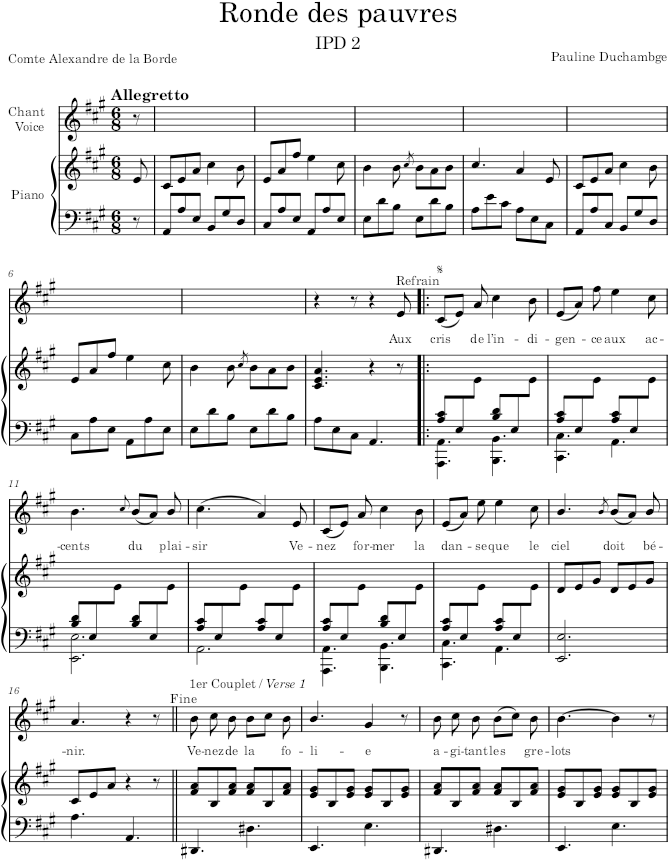 Ronde des pauvres - Duchambge — first page preview