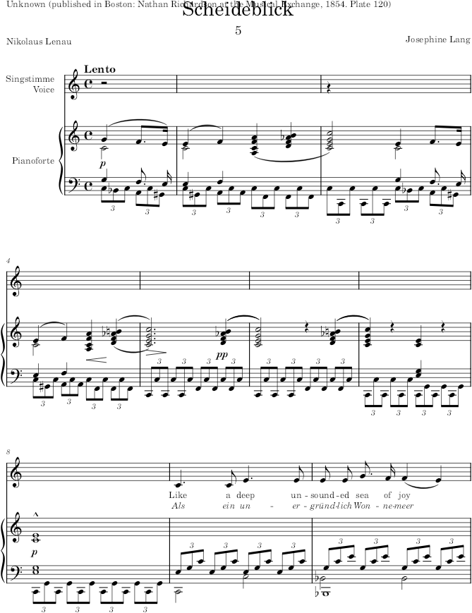 Scheideblick (6 Lieder, Op.10) - Lang — first page preview