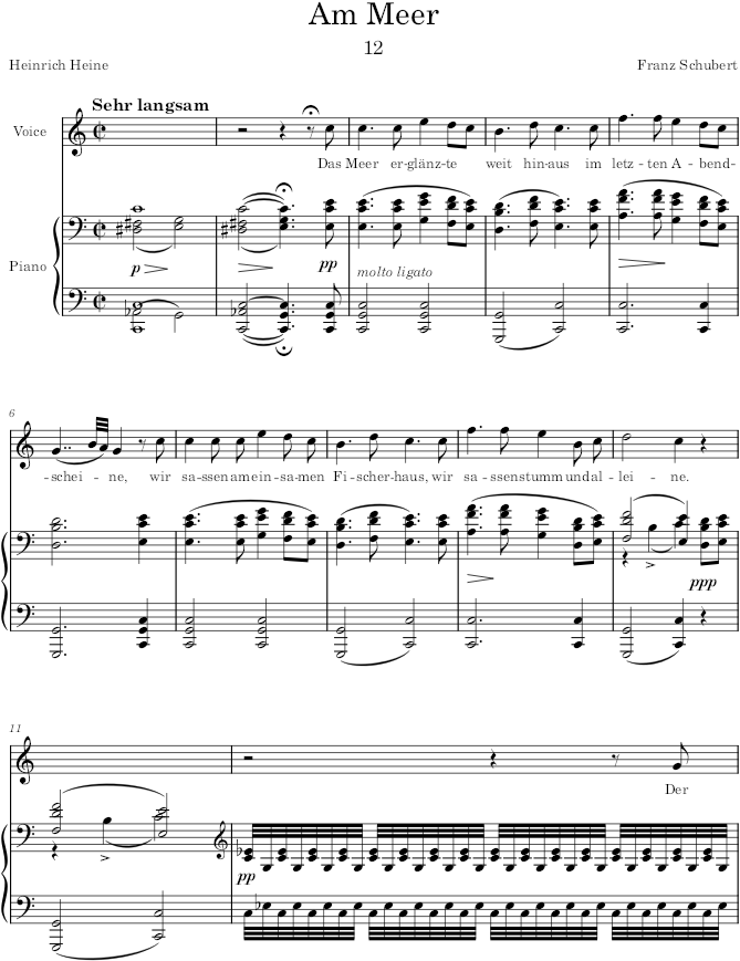 Schwanengesang (D.975) - Schubert — first page preview