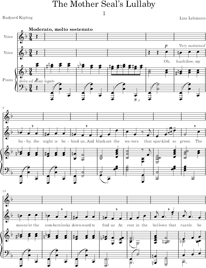 Seal Songs (Seal Songs) - Lehmann — first page preview