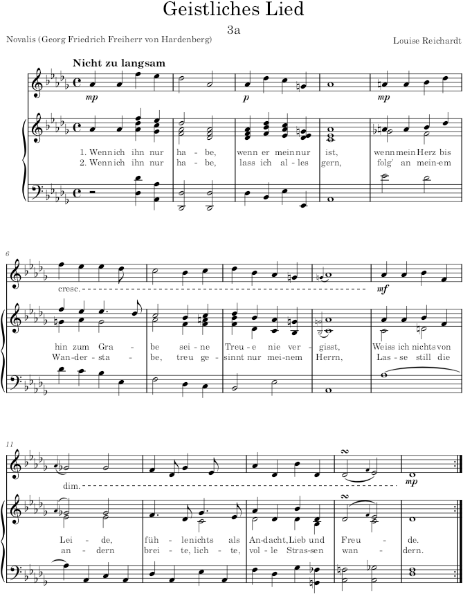 Sechs Lieder von Novalis, Op.4 (Lieder von Novalis) - Reichardt — first page preview