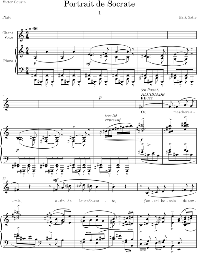 Socrate - Satie — first page preview