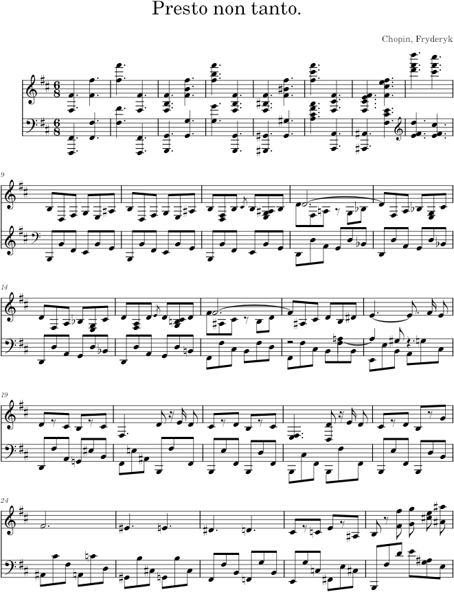 Sonata Op. 58, Movement 4 - Chopin — first page preview