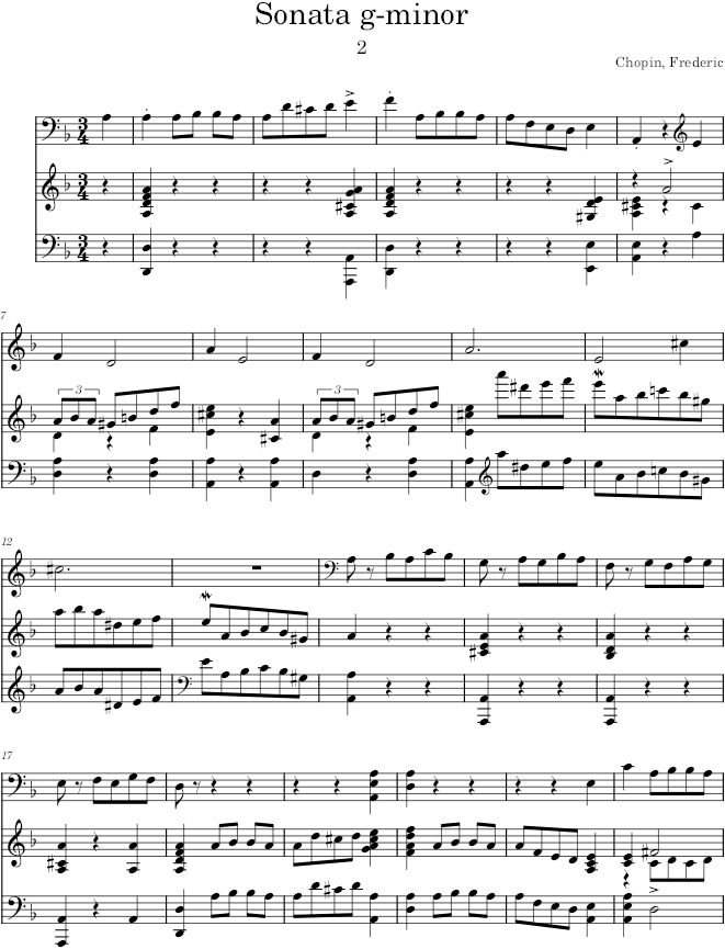 Sonata Op. 65, Movement 2 - Chopin — first page preview