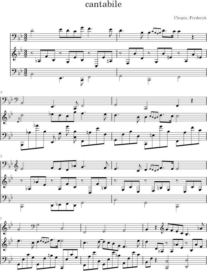 Sonata Op. 65, Movement 3 - Chopin — first page preview
