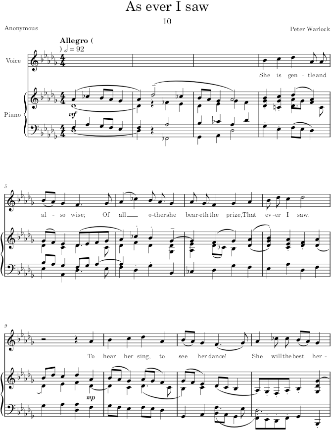 Songs - Warlock — first page preview