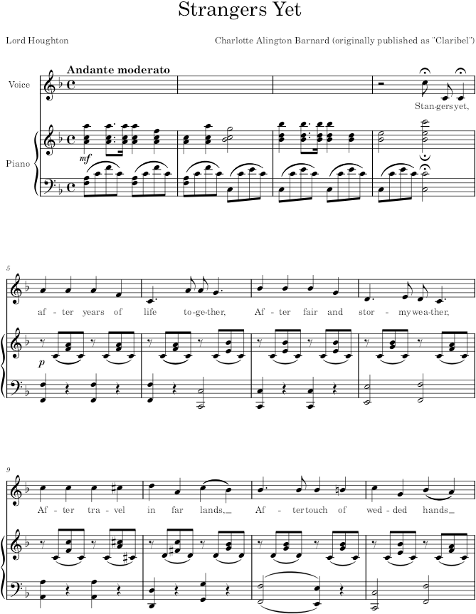 Strangers Yet - Barnard — first page preview