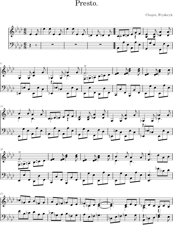Tarantelle Op. 43 - Chopin — first page preview