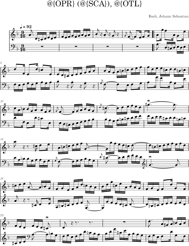 The Art of Fugue, BWV 1080, Contrapunctus 12 - Bach — first page preview