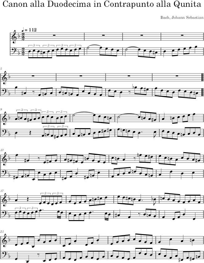 The Art of Fugue, BWV 1080, Contrapunctus 13 - Bach — first page preview