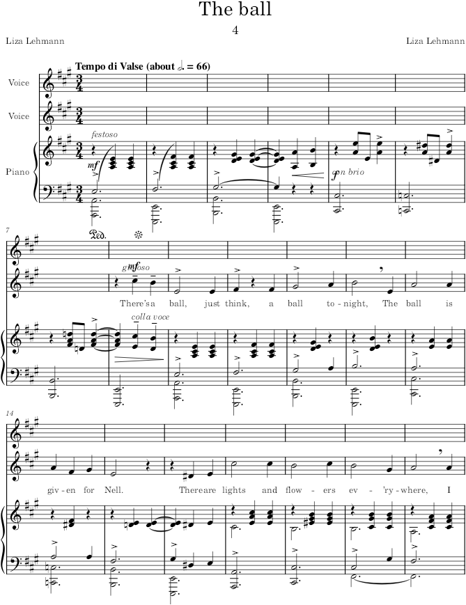 The ball (Songs of a Flapper) - Lehmann — first page preview