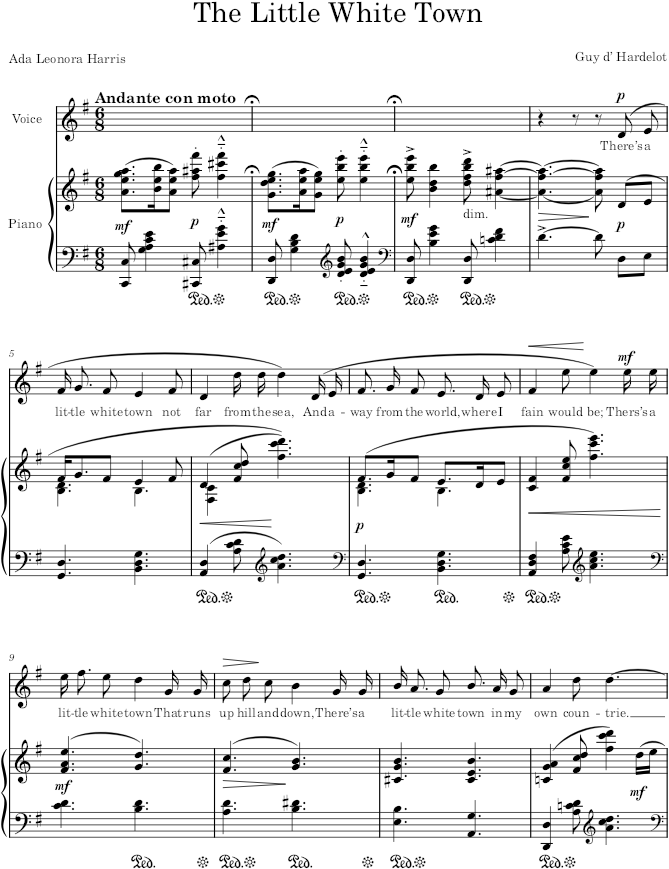 The Little White Town - Hardelot — first page preview