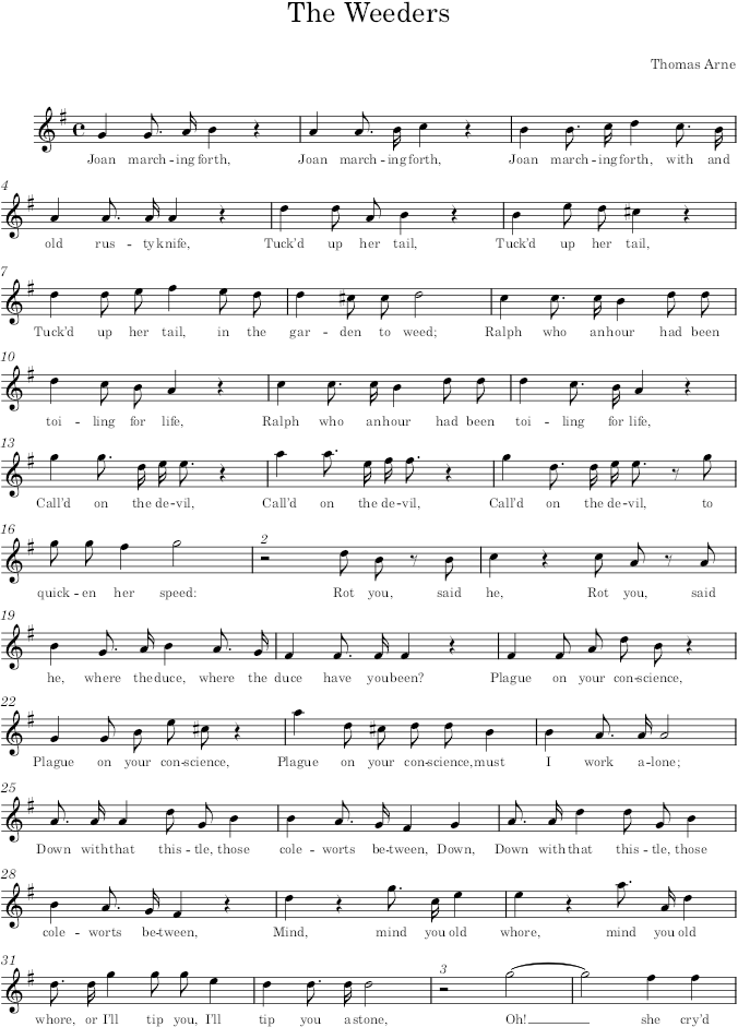 The Weeders - Arne — first page preview