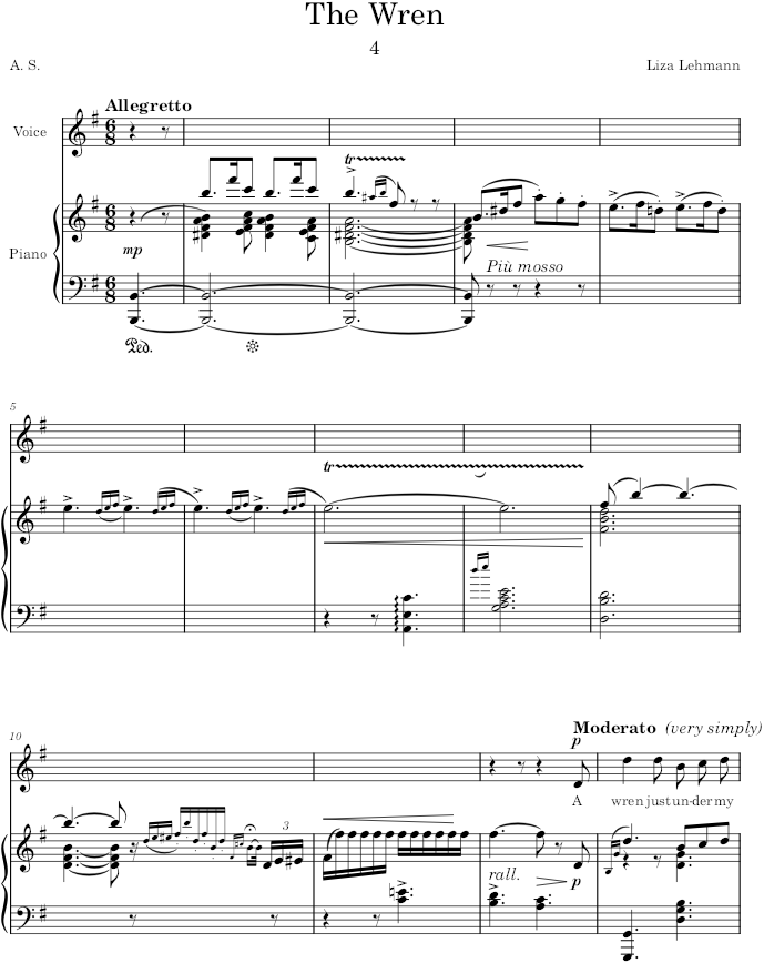 The Wren (Bird Songs) - Lehmann — first page preview