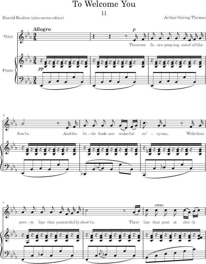 To Welcome You (12 New Songs) - Boulton — first page preview
