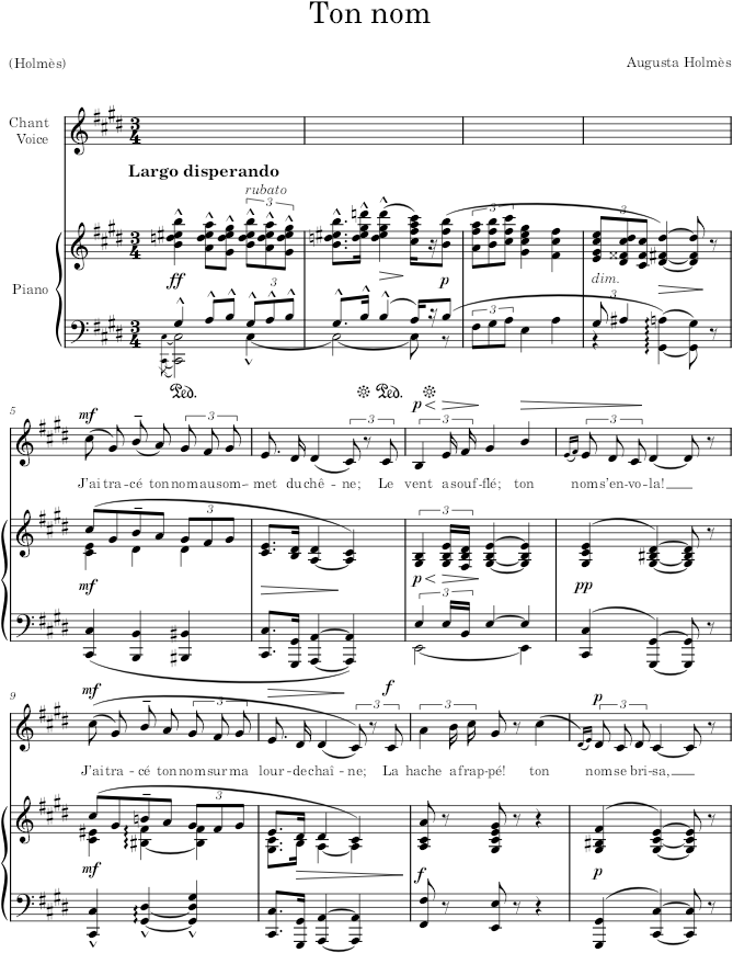 Ton nom - Holmès — first page preview