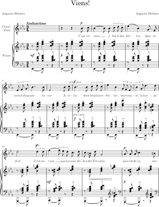 Viens! - Holmès — first page preview