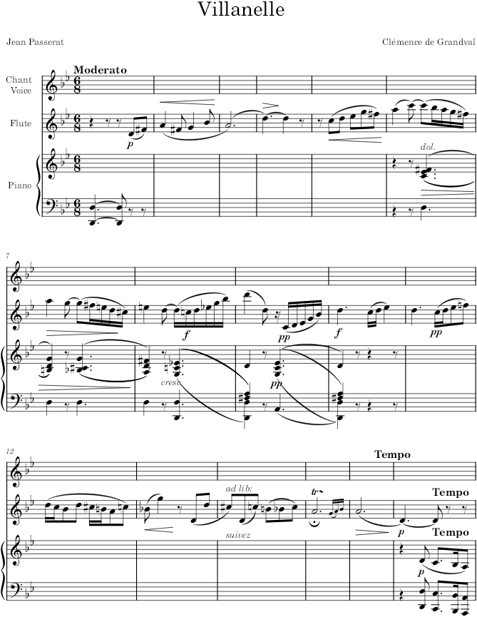 Villanelle - Grandval — first page preview