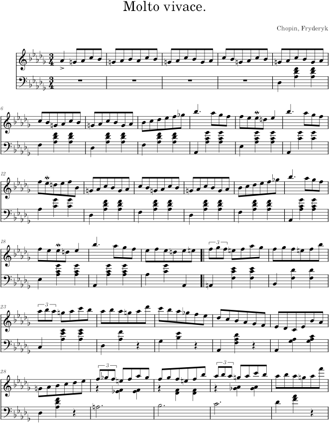 Waltz Op. 64, No. 1 - Chopin — first page preview