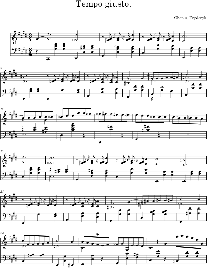 Waltz Op. 64, No. 2 - Chopin — first page preview