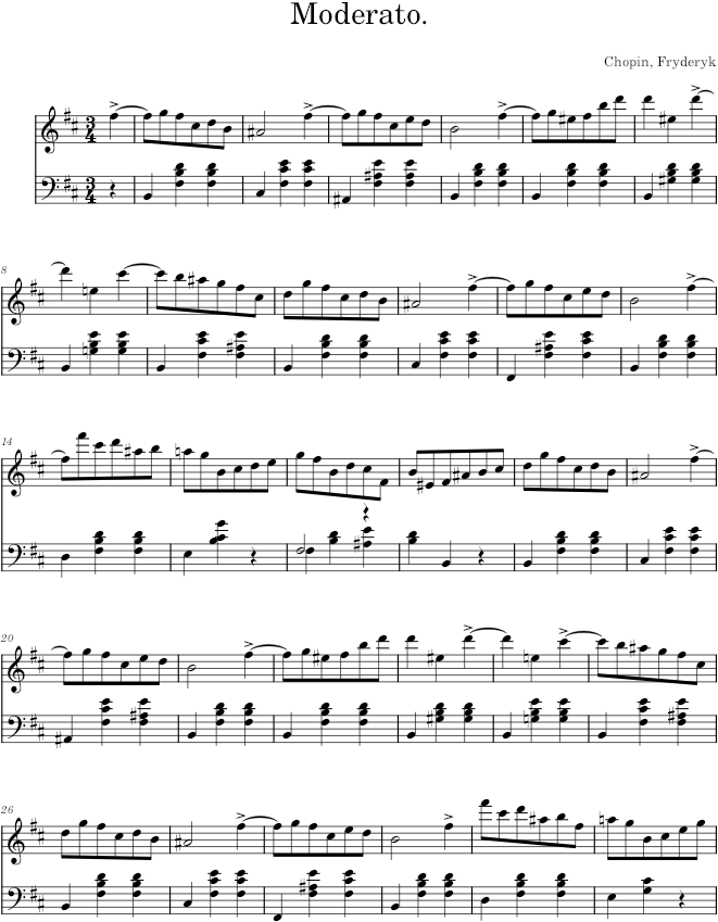 Waltz Op. 69, No. 2 - Chopin — first page preview