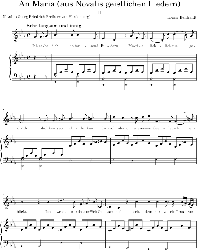 Zwölf Gesänge (Gesänge) - Reichardt — first page preview