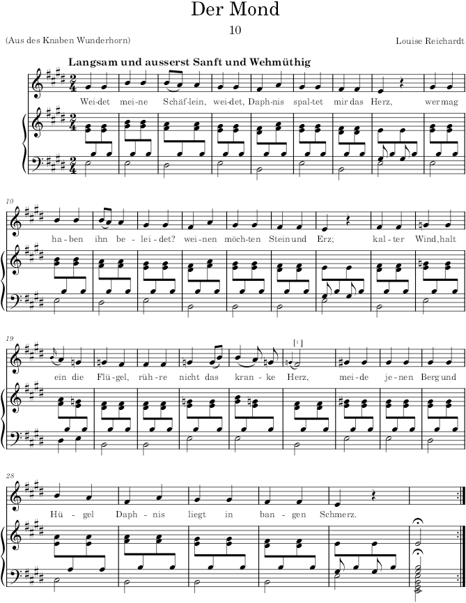 Zwölf Gesänge, Op.3 (Gesänge) - Reichardt — first page preview